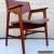 GUNLOCKE MID CENTURY DANISH MODERN 'FLOATING' WALNUT OFFICE CHAIR for Sale