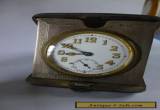 ANTIQUE SOLID SILVER TRAVEL CLOCK  for Sale