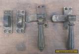 ANTIQUE ,DECORATIVE BRASS WINDOW HANDLES AND CATCHES for Sale