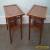 Quality Mid Century Modern Pair of Walnut Side Tables for Sale