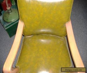 Item Heywood Wakefield Era Mid Century Modern Vinyl Arm Chair Vintage Antique for Sale