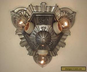 Item SPECTACULAR! Restored Antique ART DECO Lincoln Light Fixture - PAIR AVAILABLE for Sale