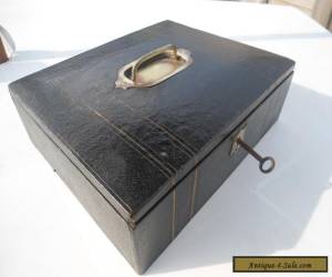 Item Antique Faux Leather Writing Box for Sale