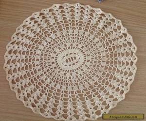 Item VINTAGE CROCHET  2 DOILIES - Coats Cotton 23.5 cm Ecru/beige colour  craft hats  for Sale