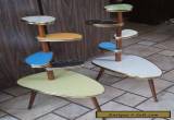 Mid century modern pair of Danish/German style tiered tables for Sale