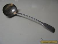 Large Antique Sterling Silver Soup Ladle Clear Hallmarks