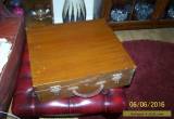 VINTAGE WOODEN STORAGE BOX for Sale