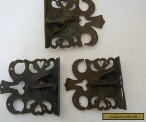 Item 3 x Antique ? Victorian/ French lock catches....no keep or keys. for Sale