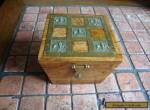 Oak Box with Fleur De Lis work on lid  for Sale