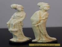 (2) Vintage Chinese Japan Figures Women Minature