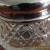 Antique Cut Glass Jar with Beautifully Embossed Sterling Silver Lid. for Sale
