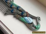 Cloisonne Enamelled Collectable Metal Hair Comb for Sale