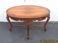 French Carved Walnut Small Coffee Table or Side Table 7508