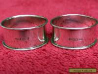 Pair of Solid Silver Napkin Rings.