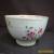 ANTIQUE 19TH CENTURY CHINESE BOWL FLOWERS AND BIRD for Sale