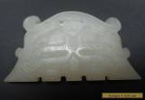 ANTIQUE CHINESE CARVED WHITE JADE PENDANT for Sale