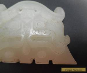 Item ANTIQUE CHINESE CARVED WHITE JADE PENDANT for Sale