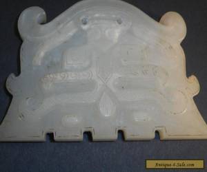 Item ANTIQUE CHINESE CARVED WHITE JADE PENDANT for Sale