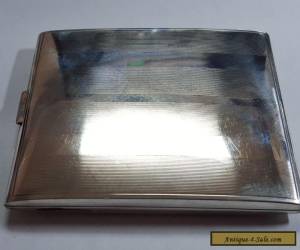 Item Elegant Vintage 1940's Sterling Silver Cigarette Case for Sale