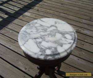 Item VINTAGE GENUINE MANOGANY TABLE WITH MARBLE TOP 1800S for Sale