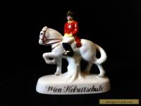 Vintage 3.9" porcelain figurine HORSE Wien Hofreitschule SPANISH RIDING SCHOOL