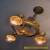 Professionally Restored Antique Three Light Fixture with Gorgeous Details for Sale