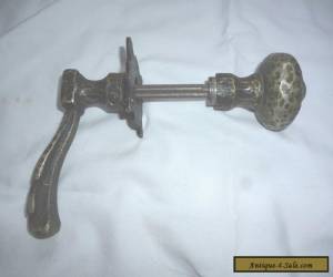 Antique Hammered Nickel Door Knob Lever Set for Sale