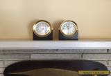 Vintage Chelsea Boat Ship's Clock And Barometer Set & Stands Heavy Solid Brass for Sale