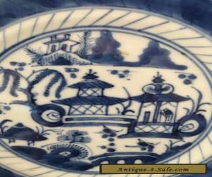 Item 19th C Antique Chinese Blue And White Porcelain Ceramic Plate for Sale