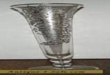Art Nouveau Sterling Silver Overlay Bud Vase 10" tall for Sale