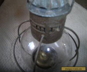 Item Lovely Vintage Glass Oil Lantern  for Sale