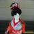 Yoshitoku Japanese Vintage Geisha Doll adorned in Kimono with Temari  for Sale