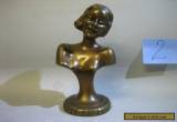 Vintage antique hand made solid brass figurine, RARE for Sale