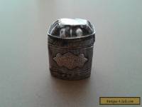 ANTIQUE 19TH CENTURY DUTCH SILVER SPICE BOX