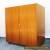 Vintage Danish Modern Teak Wood Folding Cube Locking Desk With Keys Secretary   for Sale