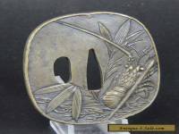 #2662 BRASS TSUBA WITH LOBSTER MOTIF, menuki kozuka saya fuchi kashira katana 