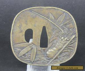 Item #2662 BRASS TSUBA WITH LOBSTER MOTIF, menuki kozuka saya fuchi kashira katana  for Sale