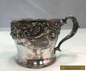 Item Superior Silverplate Cup, Shaving Mug for Sale