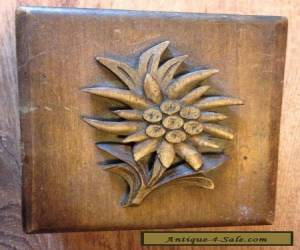 Item Edelweiss Vintage Wooden Puzzle Box good condition carved for Sale