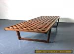 Vintage Mid Century Danish Modern Teak Bench Coffee Table Peter Lovig Nielsen for Sale