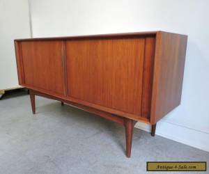 Item MID CENTURY DANISH MODERN TEAK CREDENZA SIDEBOARD CABINET PEDERSEN & SON for Sale