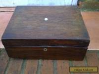 19th Century rosewood veneered writing box for restoration