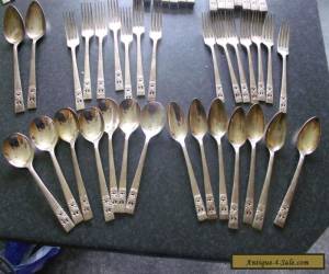 Item Antique/Vintage  63 piece community silver plated cutlery set. all matching for Sale