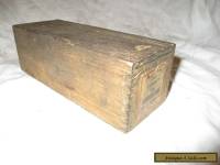 VINTAGE SLIDING TOP PINE WOODEN BOX