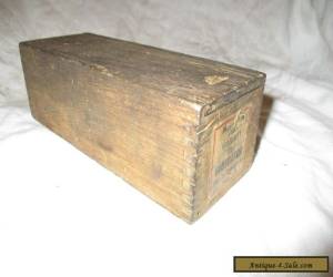 VINTAGE SLIDING TOP PINE WOODEN BOX for Sale