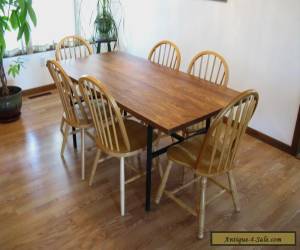 Item Dining Table/Desk. Vintage Industrial, Mid Century, reclaimed wood, rustic  for Sale