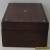ROSEWOOD VENEERED INLAID WOODEN BOX VINTAGE WITH KEY RESTORATION PROJECT for Sale