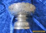 Antique Hallmarked Silver Chinese Bon Bon Dish  for Sale