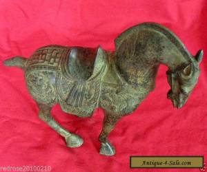 Item Rare Qing Dynasty(1736-1795)Bronze Statue Horse for Sale