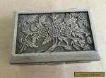 Beautiful tibet silver carved flower jewelry box for Sale